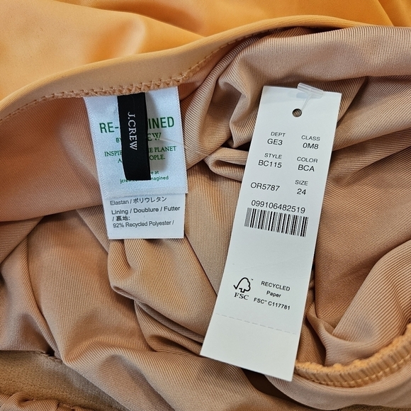 J. Crew Plus Ruched bandeau one-piece swimsuit Size 24 NWT - Picture 8 of 10